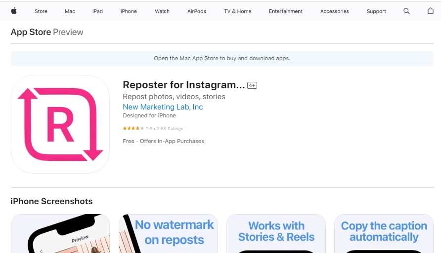 Regrammer - Reposter for Instagram iOS