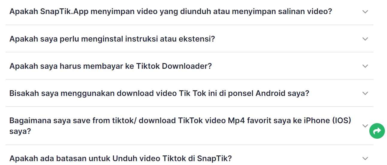 TikTok Unduh Fitur