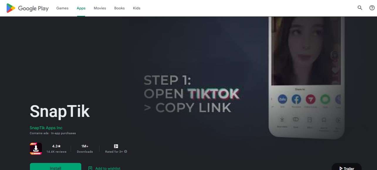 TikTok Unduh SnapTik Android