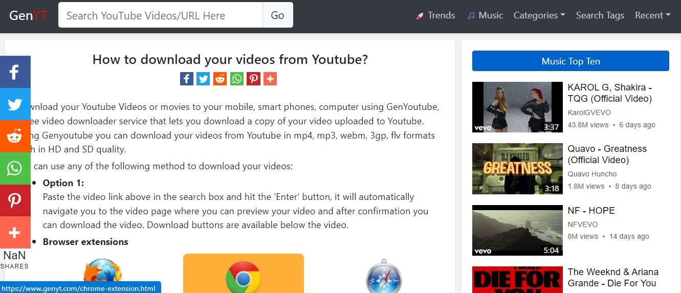 Youtube Downloader Online -- Mp3 GenYoutube