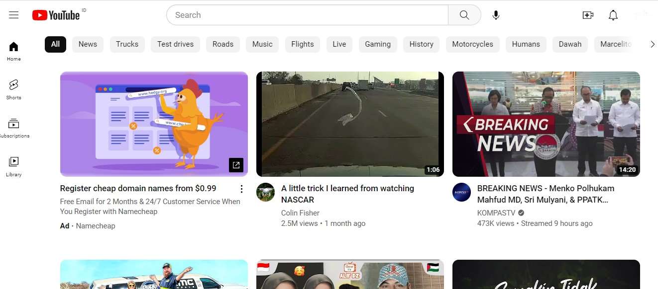 Buka Youtube Com Browser Home