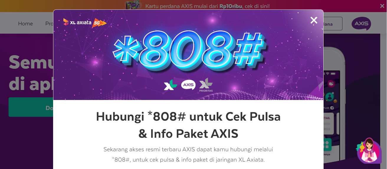 Cara Liat No Axis Cek Website