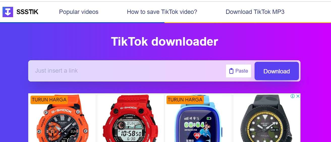 Download Video Tok SssTik.io
