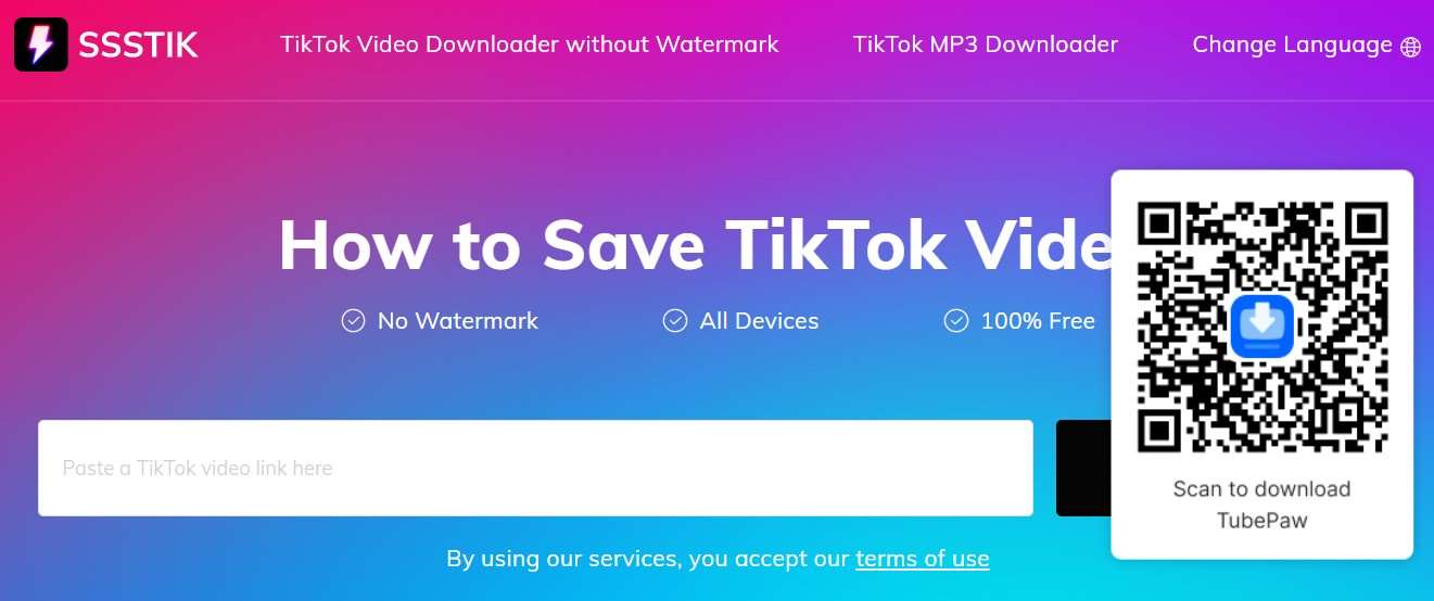 Download for Tik Tok Ssstik.com