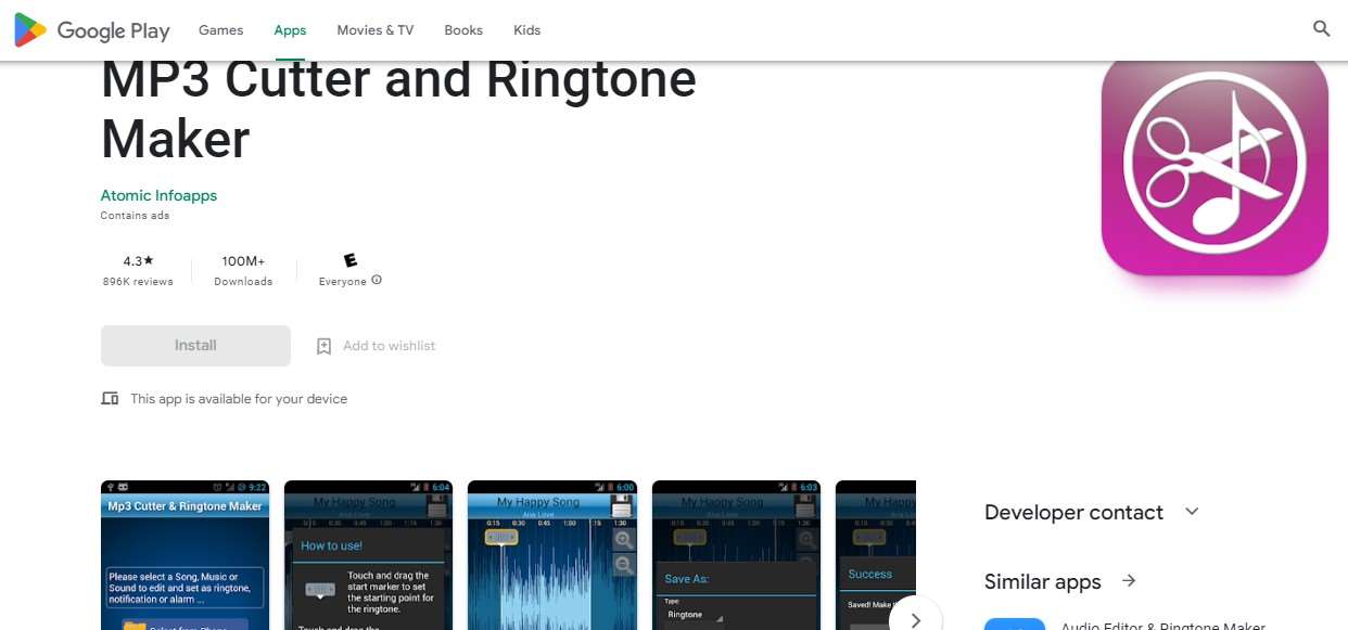 MP3 Cutter and Ringtone Maker