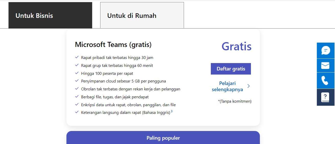 Microsoft Team Hemat Biaya