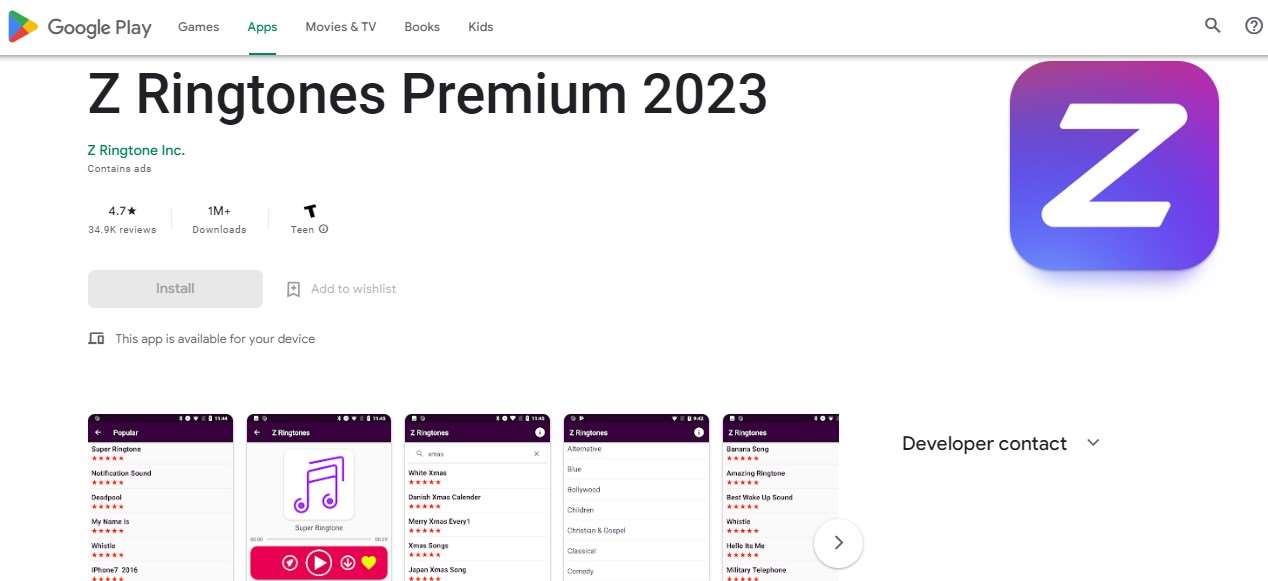 Nada Notifikasi WA Z Ringtones Premium 2023