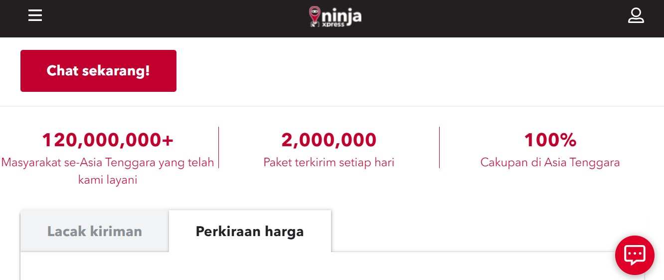 Ninjavan Operator Lacak Harga