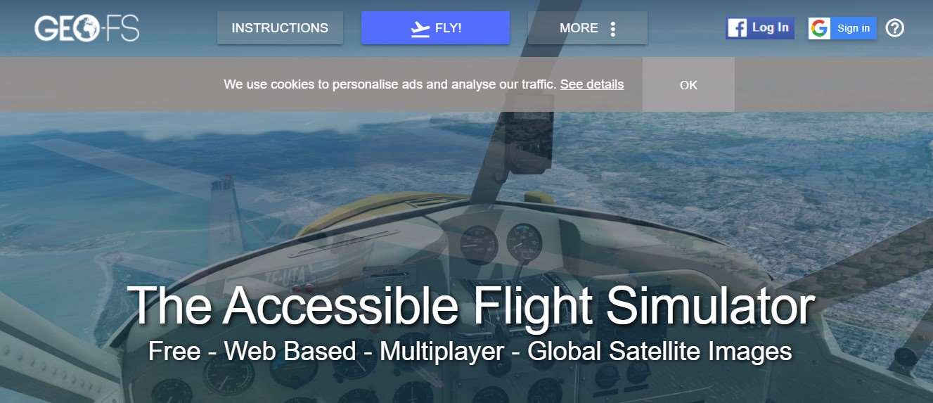 Permainan Google Gratis Google Flight Simulator