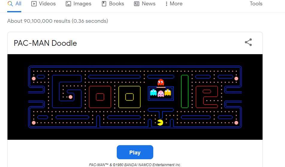 Permainan Google Gratis Google Pac Man