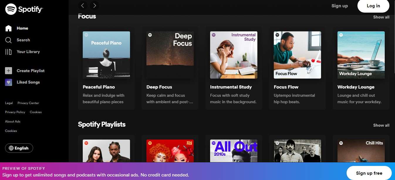 Spotify Home