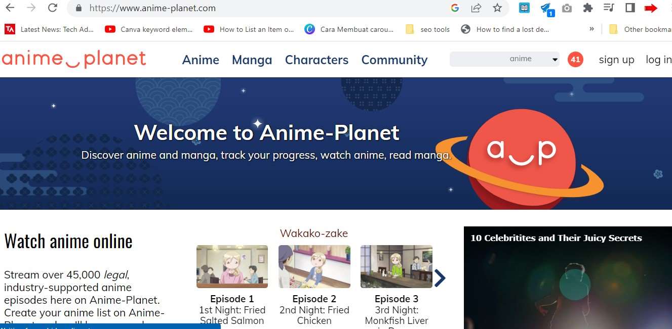 Anime Nonton di Anime-Planet