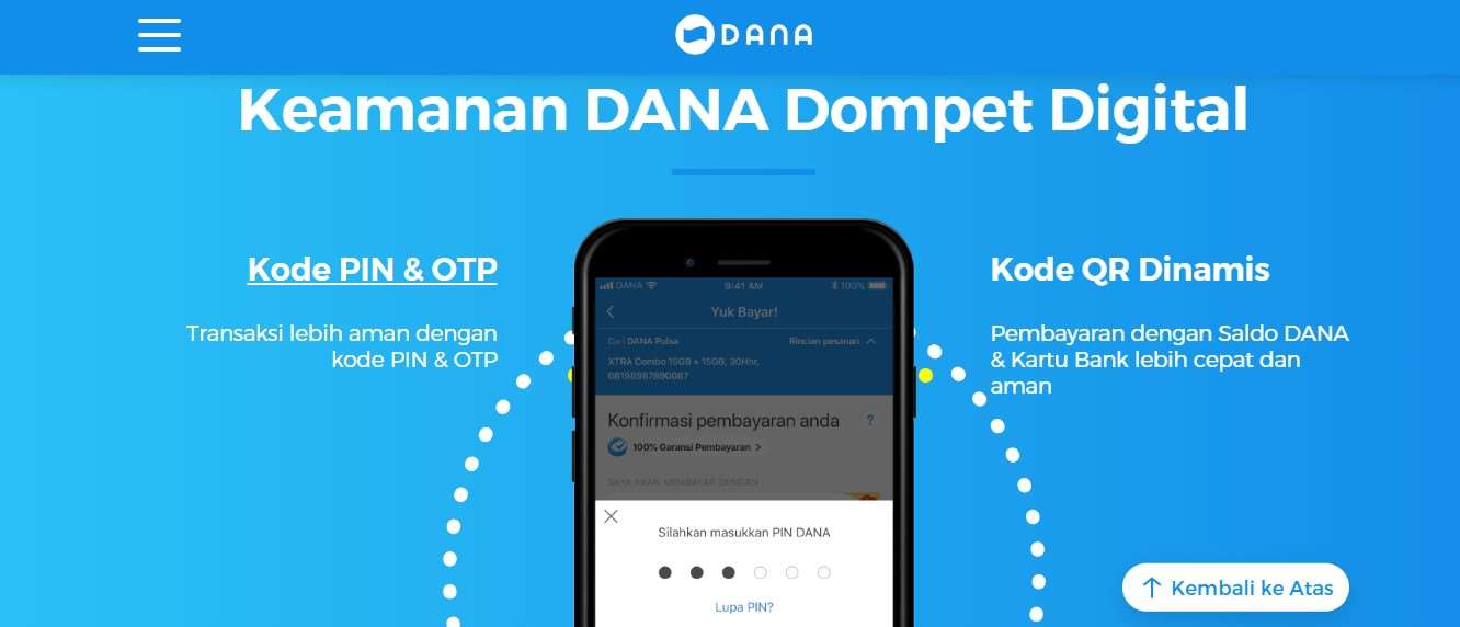 Cara TF dari DANA ke ShopeePay Keamanan