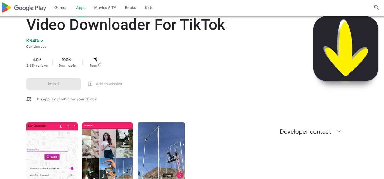 Download Story Tik Tok dengan Video Downloader for TikTok