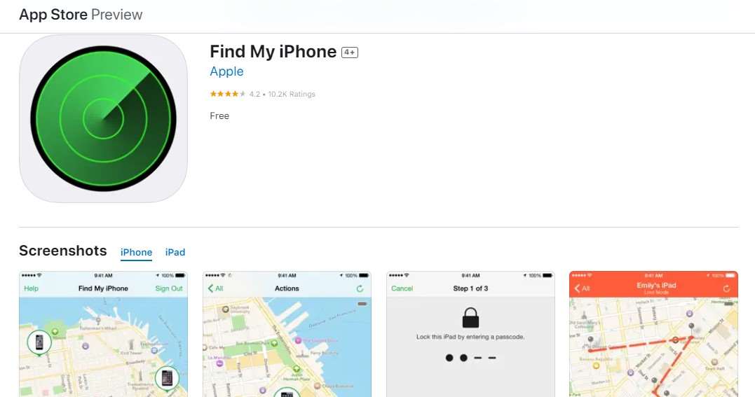Find My iPhone Home