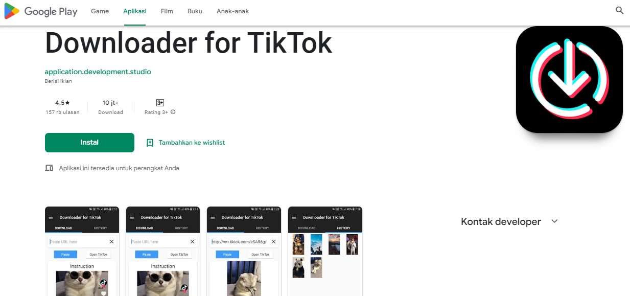 Link Download TikTok Downloader for TikTok