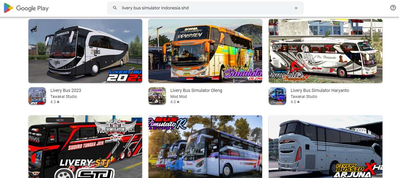 Livery Bus Simulator Indonesia SHD