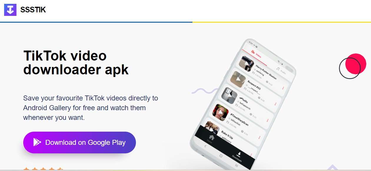 SSSTikTok Mp4 Download Versi Android
