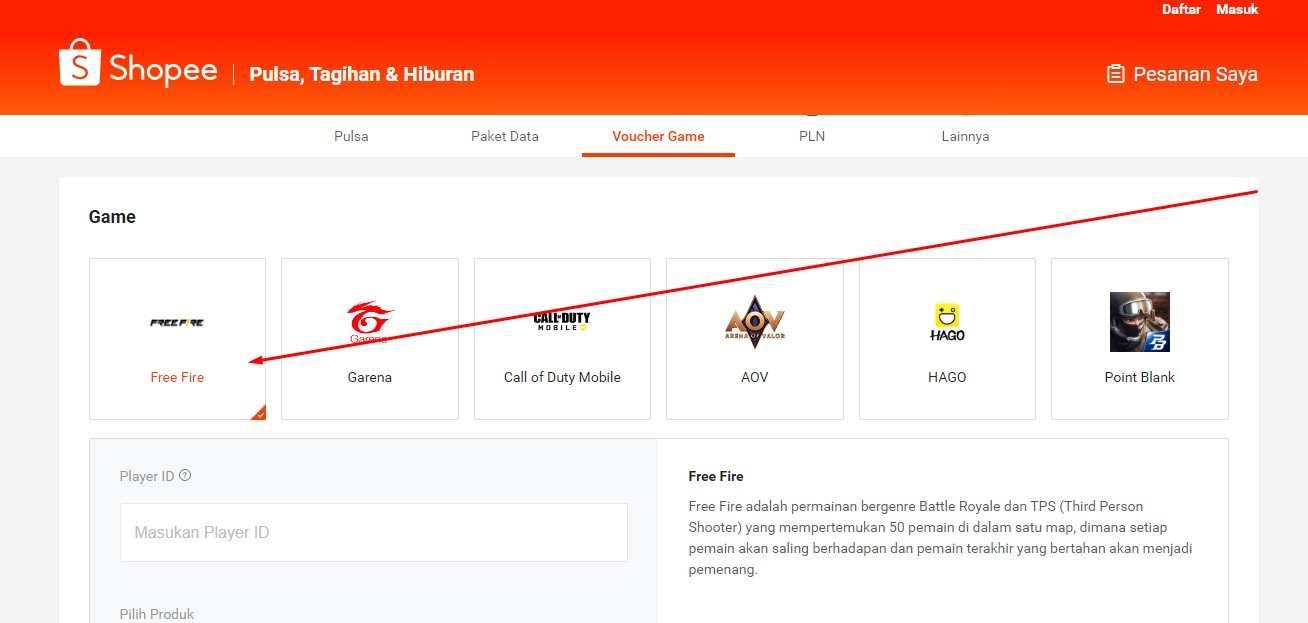 Shopee Free Fire