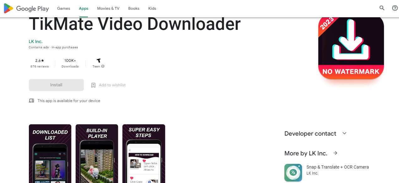 TikMate Video Downloader